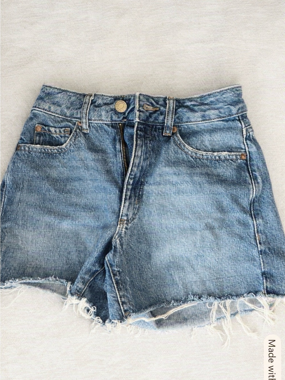 Garage Light Blue Denim Shorts